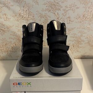 Geox Black and Silver High-Tops